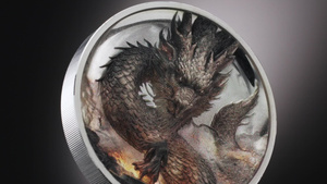 20 Dollars Argent Cook BE 2026 colorisée - Dragon du tonnerre